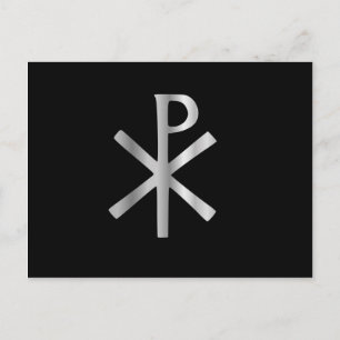 Monogram van Christus - chi rho Briefkaart