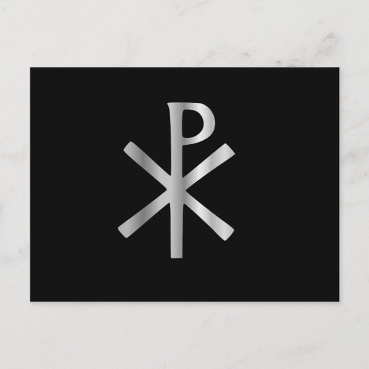 Monogram van Christus - chi rho Briefkaart (Voorkant)