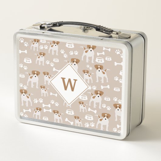 Monogram van Cute Dog Puppy Paw Prins (Achterkant)