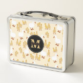 Monogram van Cute Moeder Duck & Baby Ducking Patte (Achterkant)