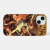 Monogram van de aartsengel Michaël iPhone 15 Case (Achterkant horizontaal)