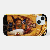 Monogram van de aartsengel Michaël iPhone 15 Hoesje (Achterkant horizontaal)