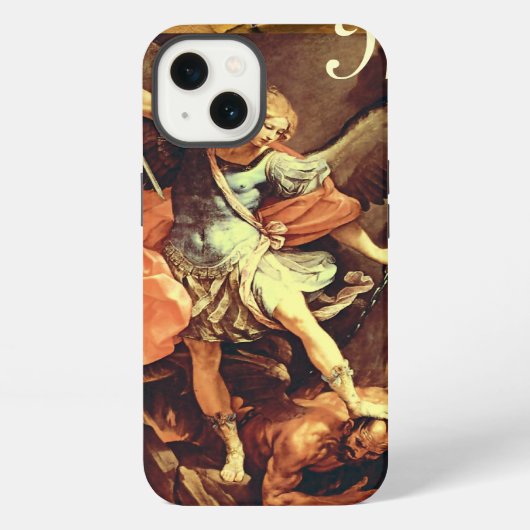 Monogram van de aartsengel Michaël iPhone Hoesje (Achterkant)
