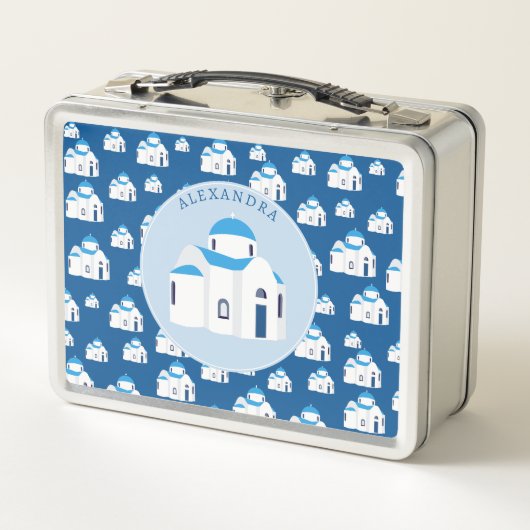 Monogram van de Blauwe Dome Kerk van het eiland Sa (Achterkant)