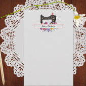 Monogram van de Floral  naaigmachine Briefpapier