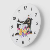 Monogram van de Floral  naaigmachine Grote Klok (Hoek)