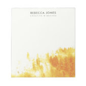 MONOGRAM VAN DE FOLIAGE VAN DE WATERVERF VAN DE LA NOTITIEBLOK (Voorkant)