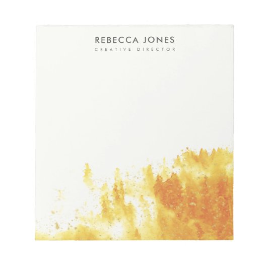 MONOGRAM VAN DE FOLIAGE VAN DE WATERVERF VAN DE LA NOTITIEBLOK (Voorkant)