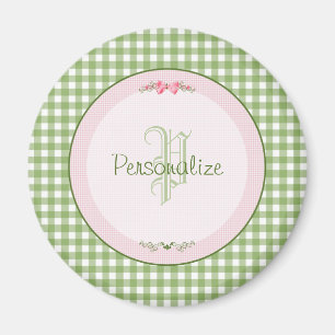 Monogram van de Gingang van Girly het Groene met Magneet