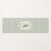Monogram van de groene familie van de classy elega yogamat (Achterkant (horizontaal))