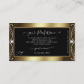 Monogram van de groene groene gouden juwelen van O Visitekaartje (Achterkant)