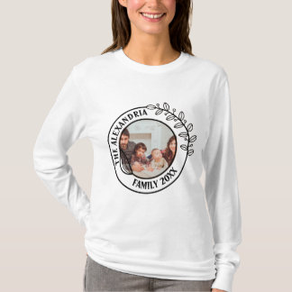 Monogram van de minimalistische Floral Family T-shirt