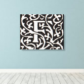 Monogram van de Nieuwe Titel Canvas Afdruk (Insitu (Houten vloer))