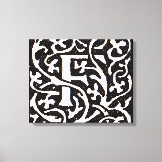 Monogram van de Nieuwe Titel Canvas Afdruk (Voorkant)