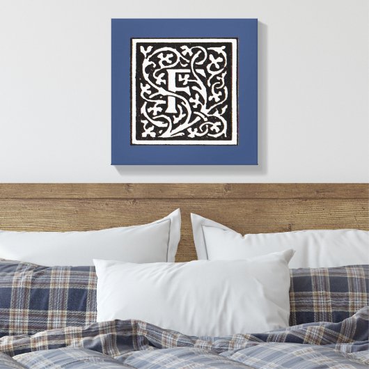  Monogram van de Nieuwe Titel Canvas Afdruk (Insitu (Slaapkamer))