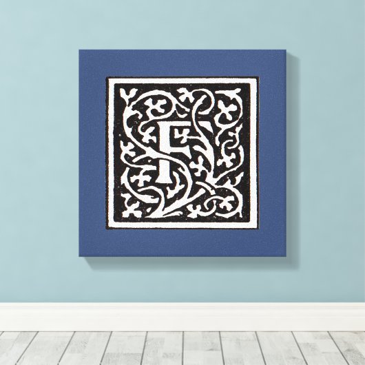  Monogram van de Nieuwe Titel Canvas Afdruk (Insitu (Houten vloer))