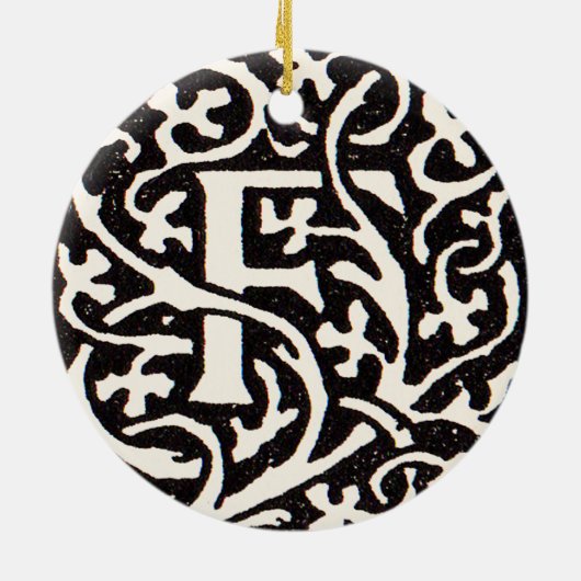  Monogram van de Nieuwe Titel Keramisch Ornament (Achterkant)