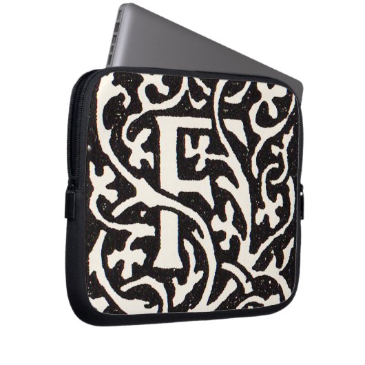  Monogram van de Nieuwe Titel Laptop Sleeve (Voorkant Rechts)