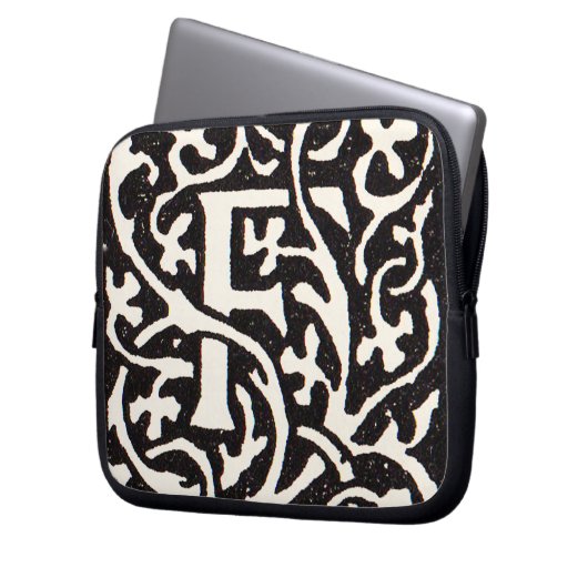  Monogram van de Nieuwe Titel Laptop Sleeve (Voorkant Links)