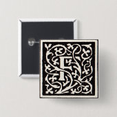 Monogram van de Nieuwe Titel Vierkante Button 5,1 Cm (Voorkant /achterkant)