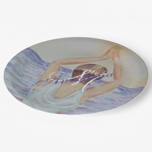 MONOGRAM VAN DE PARTIJ SOLACE & SERENITY PAPIEREN BORDJE (Gekanteld)