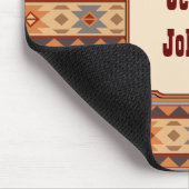 Monogram van de Tan van het Southwestern Ontwerp Muismat (Hoek)