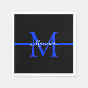 Monogram van de Thin Blue Line Police Retiting Par Servet