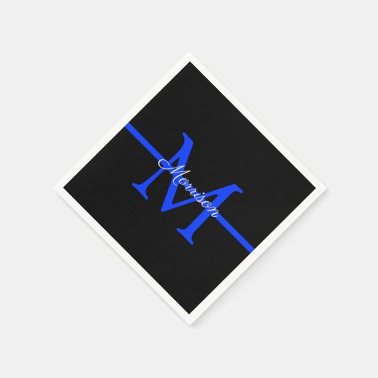 Monogram van de Thin Blue Line Police Retiting Par Servet (Hoek)