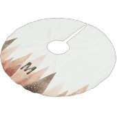 Monogram van de Waterverf van het winterbos Kerstboom Rok (Gekanteld)