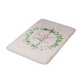 MONOGRAM VAN DE ZACTE BLUSH PINK WREATH FOLIAGE WA BADMAT (Gekanteld)