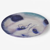 MONOGRAM VAN DE ZWARTE EN WITTE PARTIJ PAPIEREN BORDJE (Gekanteld)