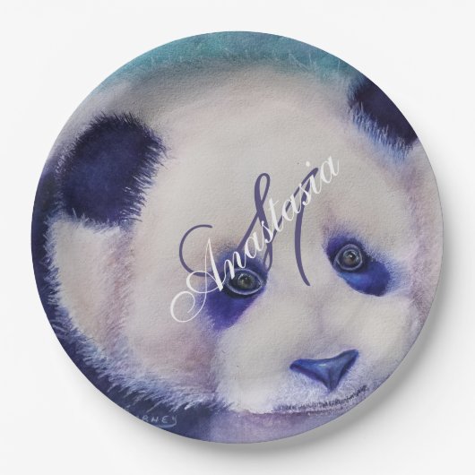 MONOGRAM VAN DE ZWARTE EN WITTE PARTIJ PAPIEREN BORDJE (Voorkant)