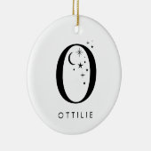 Monogram van hemelse naam keramisch ornament (Rechts)