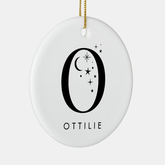 Monogram van hemelse naam keramisch ornament (Rechts)