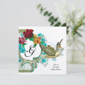 MONOGRAM VAN HET BABY SHOWER VAN DE STORKJES MET R KAART (Staand voorkant)