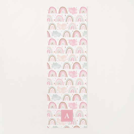 Monogram van het flessenpatroon yogamat (Voorkant)