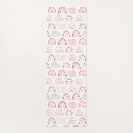 Monogram van het flessenpatroon yogamat (Achterkant)