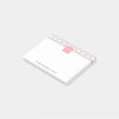 Monogram van het Geometrische Patroon van de Munt Post-it® Notes (Schuin)