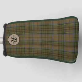 Monogram van het groene bruine Man van het gedepte Golfheadcover