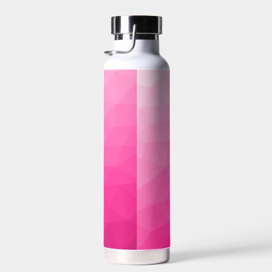 Monogram van het hete roze gradiënt van het Geomet Waterfles (Rechts)