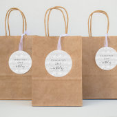 Monogram van het jaarlijkse zilverglitterstofmonog ronde sticker