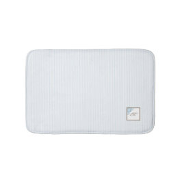 Monogram van het Manuscript Blue Stripe Fleur de L Badmat