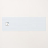 Monogram van het Manuscript Blue Stripe Fleur de L Yogamat (Achterkant (horizontaal))