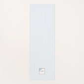 Monogram van het Manuscript Blue Stripe Fleur de L Yogamat (Voorkant)