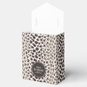 Monogram van het moderne kathedaap bedankdoosjes (Geopend)