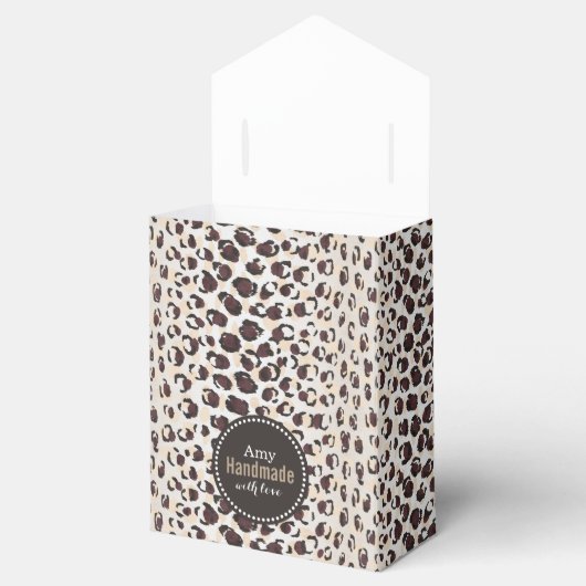 Monogram van het moderne kathedaap bedankdoosjes (Geopend)