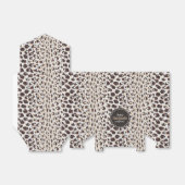 Monogram van het moderne kathedaap bedankdoosjes (Uitgevouwen)