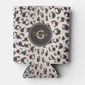 Monogram van het moderne kathedaap blikjeskoeler (Voorkant)