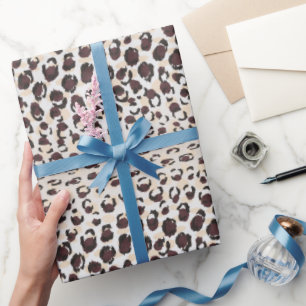 Monogram van het moderne kathedaap cadeaupapier