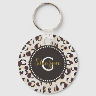 Monogram van het moderne kathedaap sleutelhanger